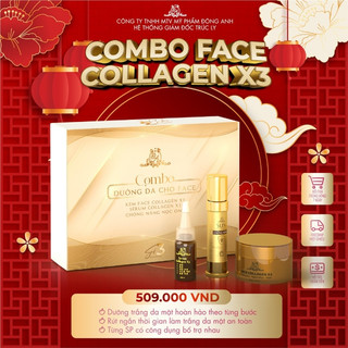 Combo Kem Face Serum Chống Nắng Collagen X3 Đông Anh Chính Hãng Dưỡng Trắng Dưỡng Ẩm Da