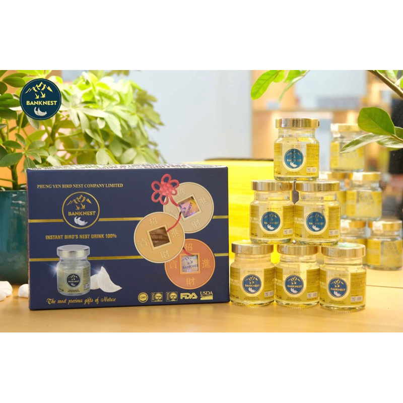 YẾN NHÀ BANKNEST 33% YẾN - Mẫu mới -HỘP 6 lọ 70ml Sản phẩm đang cùng được bán tại Mỹ_CHÍNH HÃNG