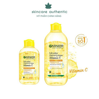 Nước Tẩy Trang Garnier Vitamin C Làm Sáng Da Micellar Cleansing Water Vitamin C Chính Hãng