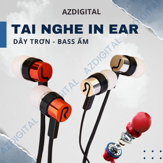 Tai nghe in-ear kim loại dây trơn chống rối Super Bass ấm âm ổn Nhiều Màu F436SPAZ