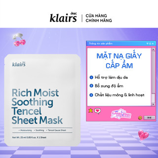 HÀNG TẶNG KHÔNG BÁN Dear, Klairs Kem Dưỡng Rich Moist Soothing Cream 20ml