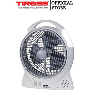 Quạt Sạc Tích Điện Tiross TS9172 - 6000mAh - Có Đèn LED - Hàng Chính Hãng