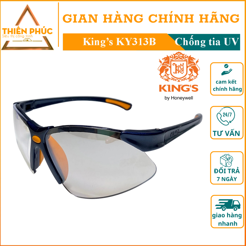 Kính bảo hộ dùng ngày và đêm Có khả năng chống bụi, chống các tia UV, UB lên tới 99,99%