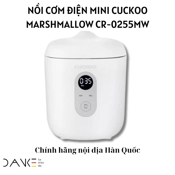 Nồi Cơm Mini Cuckoo Marshmallow CR-0255MW 0.36 lít
