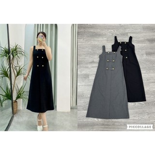 Đầm midi HD Paris dây phối nút 2m KAMI VNXK