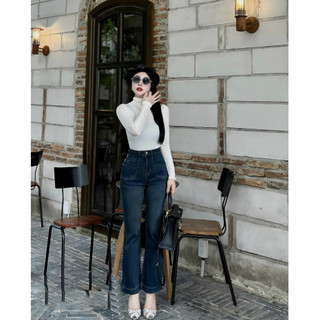 Quần bò denim loe co giãn 4 chiều hàng QC đẹp xuất sắc