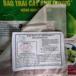 Bộ 100 túi bọc trái kt 30x30cm