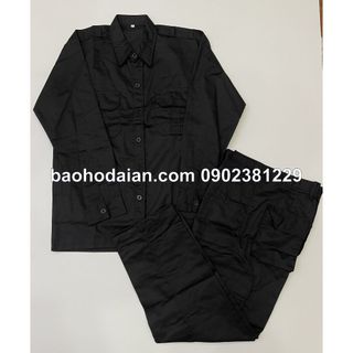 Quần áo bảo vệ, quần áo vệ sĩ dài tay màu đen