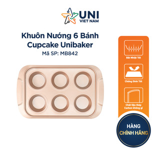 Khuôn nướng 6 bánh Cupcake Unibaker MB842