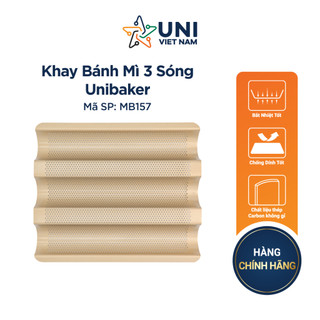 Khay bánh mì chống dính 3 sóng Unibaker MB157