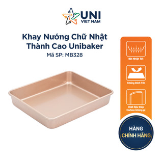 Khay nướng chữ nhật thành cao Unibaker MB328