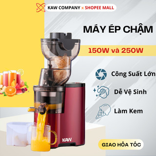 Máy Ép Chậm Công Nghiệp KAW Công Suất 150W, Ép Hoa Quả Trái Cây, Hàng Chính Hãng, Bảo Hành 12 Tháng