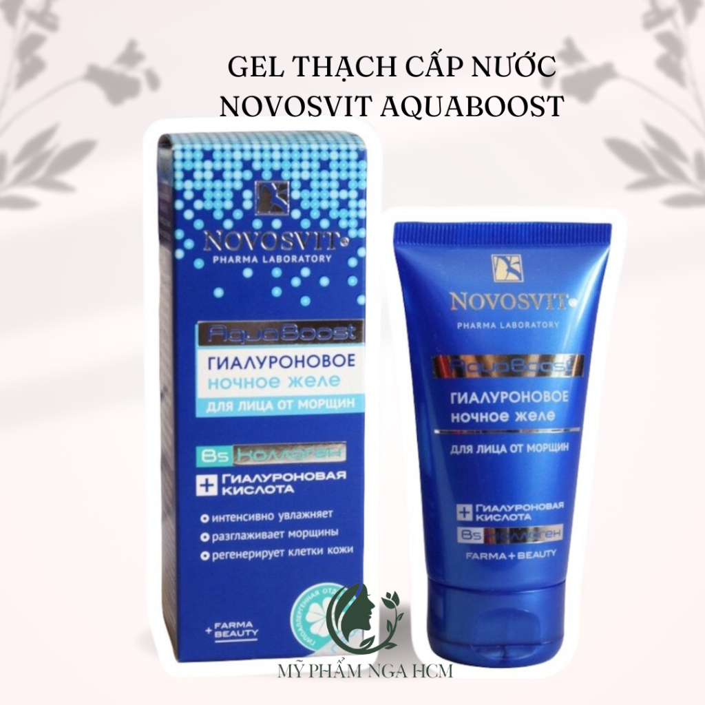 Gel thạch cấp nước Novosvit HA + B5 Aqua Boost