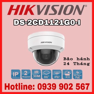 Camera ip 2mp bán cầu hikvision ds-2cd1121g0-i