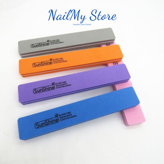 Phao dũa mịn móng Sunshine, dũa chữ nhật hai mặt làm nail