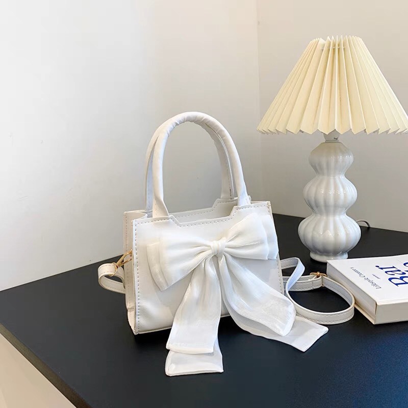 Túi xách nữ đeo chéo 2 quai đính Nơ dáng vuông giá rẻ TXNBAONHI _TDC240 | BigBuy360 - bigbuy360.vn