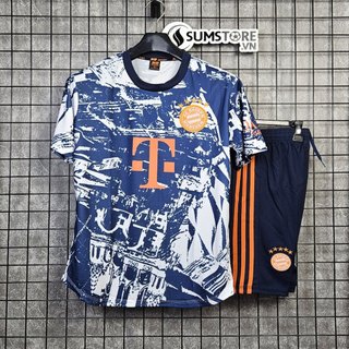 Bộ Áo Đấu Bóng Đá Thể Thao CLB Bayern Munich Xám HD