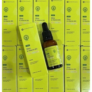 Kẽm giọt nutrivitality zin c + vitamin b12 0m+ 30ml anh