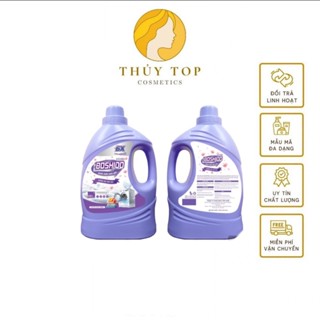 (Đặt Riêng KhôngThêm Sản Phẩm Khác)  1Thùng Nước Giặt Boshido Loại Mới Hương Hoa Anh Đào Dung Tích 3200ml  (Can Màu Tím)