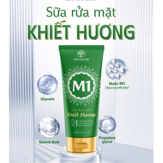 sữa rửa mặt M1 khiết hương cho da dầu mụn Bạch linh- bách y sâm 150ml