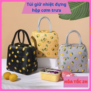 Túi Giữ Nhiệt/Đựng Cơm Trưa/ Đồ Ăn Uống Du Lịch Chống Thấm Nước Tiện Lợi#TGN039