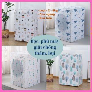 Bọc trùm máy giặt chất liệu peva cao cấp bảo vệ máy giặt khỏi bụi bẩn ,chống thấm nước