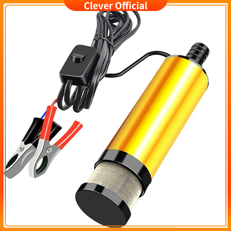  Máy bơm dầu 12v 24v  bơm chìm hút dầu nhớt nhiên liệu nước mini 