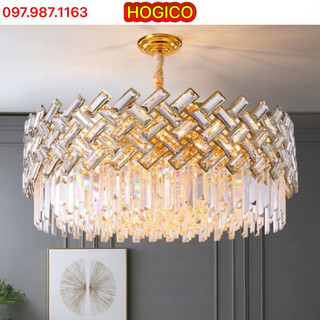 Đèn chùm pha lê phi 80cm và 60cm, đèn thả trần D#2