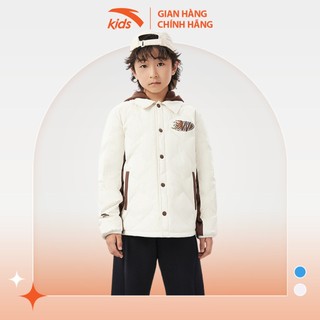 Áo khoác lông vũ bé trai anta kids w352348625 có mũ họa tiết wild player
