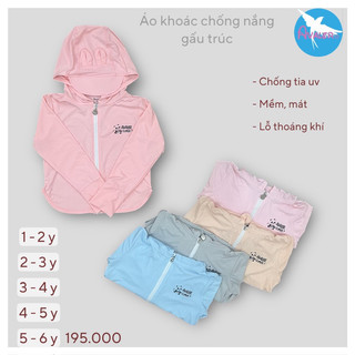 Áo chống nắng/ Áo choàng nắng chất liệu thông hơi cho bé đến 5 tuổi