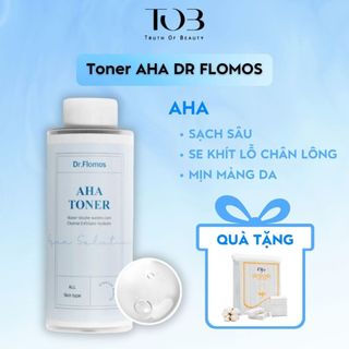 Toner AHA DR FLOMOS 300ml Tẩy Tế Bào Chết, Giảm Mụn, Mờ Thâm