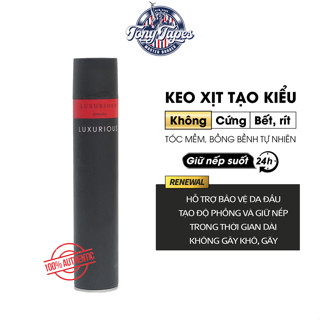 Gôm xịt tóc LUXURIOUS JAPAN giữ nếp dành cho tóc cứng & mềm CHÍNH HÃNG | KEO & GEL hỗ trợ tạo kiểu BUTTERFLY SHADOW