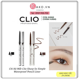 Chì Kẻ Mắt Clio Sharp So Simple Waterproof Pencil Liner