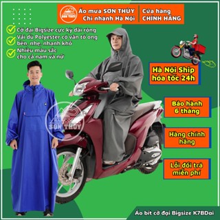 Áo mưa Bít kín Bigsize siêu to Sơn Thủy-Áo mưa quây kín có tay cỡ đại cho người trên 1m7. Mã K7B Đại