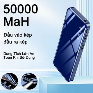 Sạc dự phòng 50.000 mAh dung lượng lớn nhẹ dễ mang theo sạc dự phòng đầu ra kép