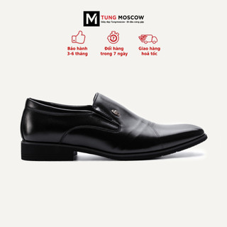 Giày da lười chất liệu da bò Tùng Moscow thiết kế viền vân dập nổi sang trọng - SP006257