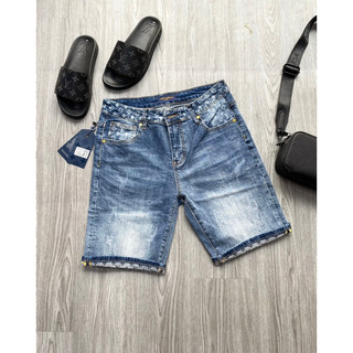 Quần Jeans LV vân hoa gập gấu Wash Neww siêu đẹp !!