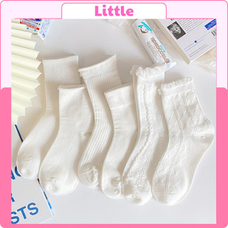 Tất Vớ Cổ Cao Nữ Lonita Phong cách hàn quốc chất liệu cotton