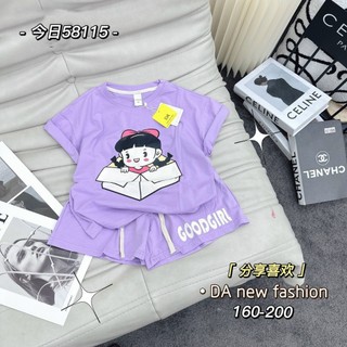 Bộ cộc tay cho bé set đồ bộ bé gái hình CÔ GÁI chất cotton loại 1 mịn mát, bộ quần áo trẻ em mùa hè Babi mama B07