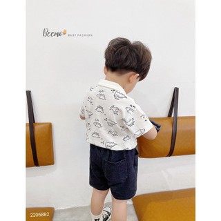 Beemo bộ cotton khủng long cho bé trai