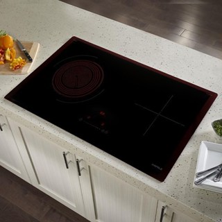 Bếp Điện Từ Hafele HC-M772D/536.61.695, Bếp 2 Vùng Nấu ( 1 điện + 1 từ ), mặt kính Schott Ceran