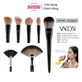 Cọ phủ phấn má hồng, highlight-shading cán dài vacosi đủ mẫu | cọ quạt phủ phấn bột q01 m03 m06 m07 m23 m25 m26 m27