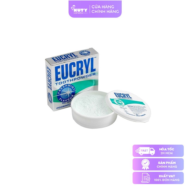 Bột Tẩy Trắng Răng Eucryl Toothpowder (50g)