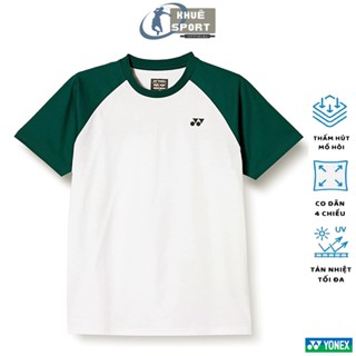 Áo thun cầu lông nam nữ YONEX tay pha vải thun bột cao cấp, form rộng, in logo thời trang -  Khuê Sport Official