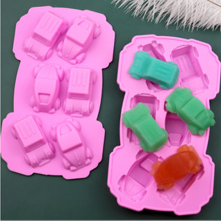 Khuôn silicon 6 ô tô nhỏ