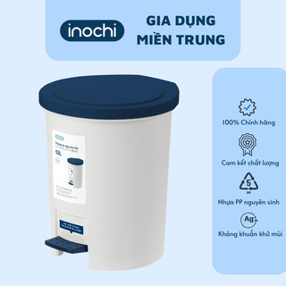 Thùng rác đạp tròn Inochi 12L (tiêu chuẩn Nhật Bản)