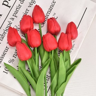 Hoa Tulip cao su trang trí nhà cửa, decor chụp ảnh