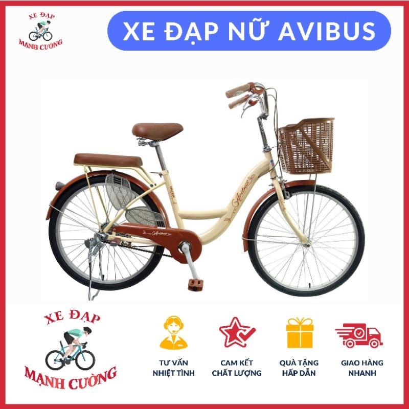 Xe Đạp Mini Avibus Dành Cho Nữ Vành 24/ 26 Thiết Kế Cá Tính, Hiện Đại, Chắc Chắn, An Toàn, Thỏa Mái, Chất Lượng .