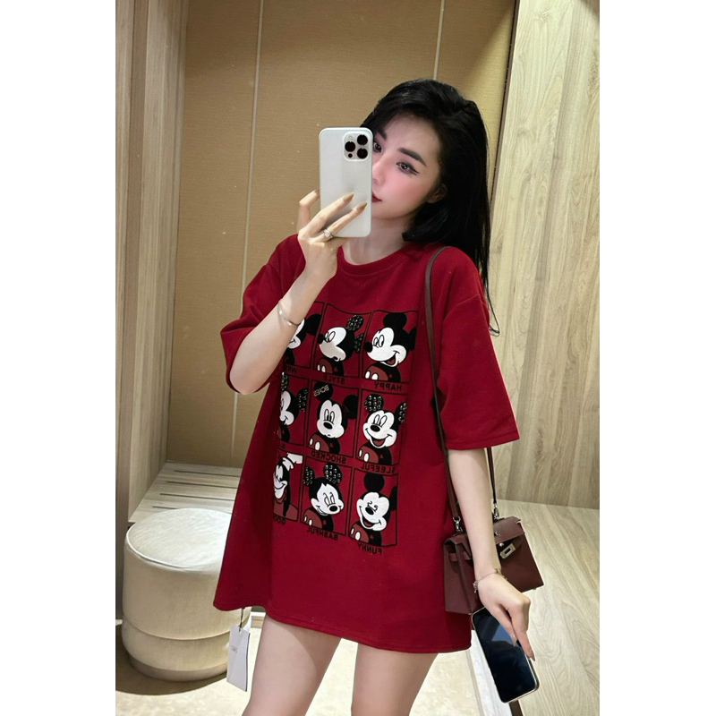 Áo Phông Mickey Ô Vuông QC