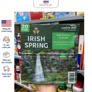Xà Phòng Diệt Khuẩn Irish Spring 113gram Deodorant Soap Original làm sạch da - EDS Hàng Mỹ
